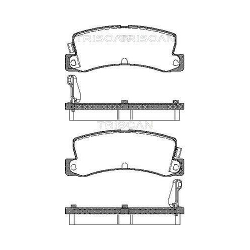 TRISCAN Bremsbelagsatz, Scheibenbremse