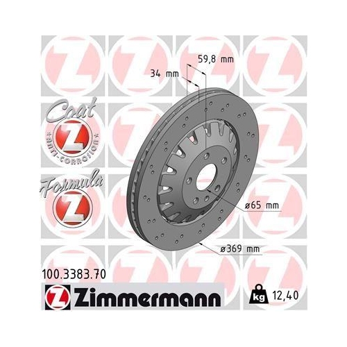 ZIMMERMANN Bremsscheibe FORMULA Z