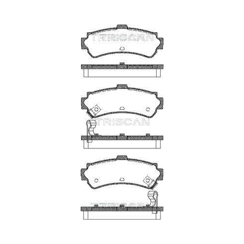 TRISCAN Bremsbelagsatz, Scheibenbremse