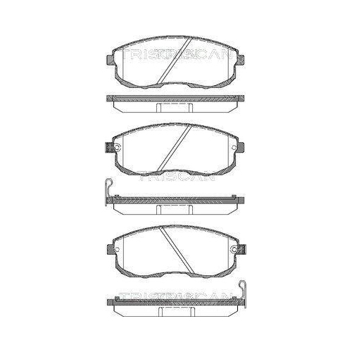 TRISCAN Bremsbelagsatz, Scheibenbremse