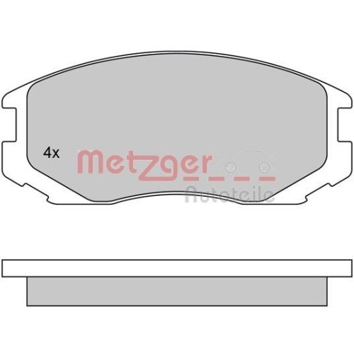 METZGER Bremsbelagsatz, Scheibenbremse