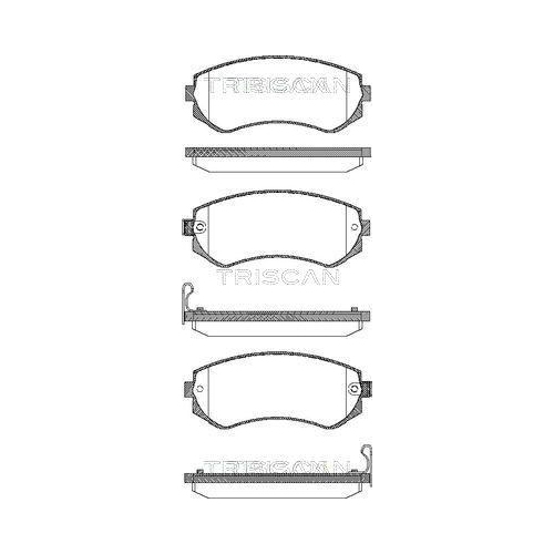 TRISCAN Bremsbelagsatz, Scheibenbremse