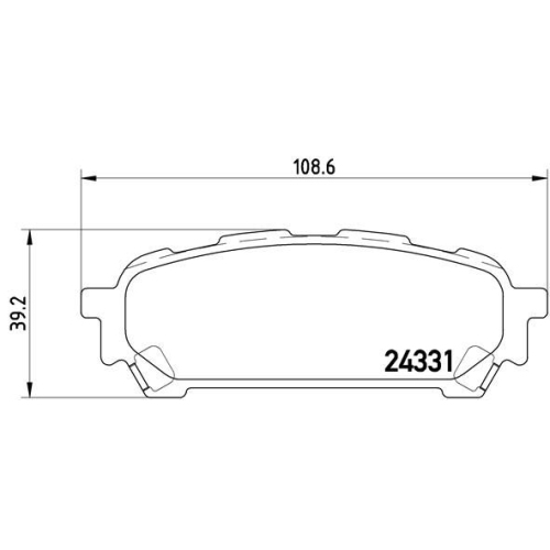 BREMBO Bremsbelagsatz, Scheibenbremse PRIME LINE