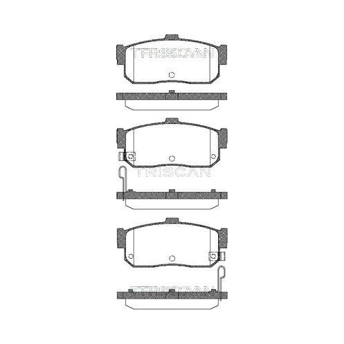 TRISCAN Bremsbelagsatz, Scheibenbremse