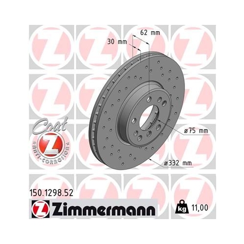 ZIMMERMANN Bremsscheibe SPORT Z