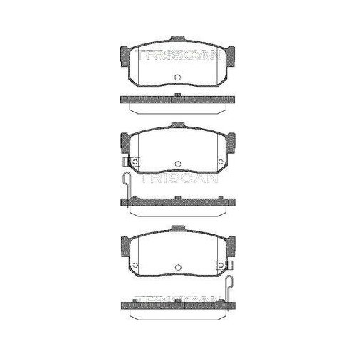 TRISCAN Bremsbelagsatz, Scheibenbremse