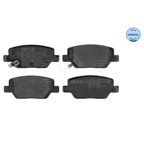 MEYLE Bremsbelagsatz, Scheibenbremse MEYLE-ORIGINAL: True to OE.