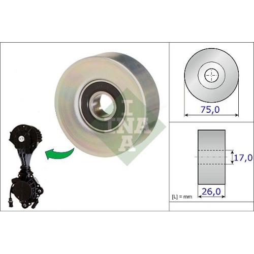 Schaeffler INA Umlenk-/Führungsrolle, Keilrippenriemen