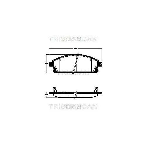 TRISCAN Bremsbelagsatz, Scheibenbremse