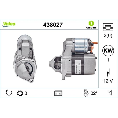 VALEO Starter VALEO ORIGINS NEW OE TECHNOLOGIE