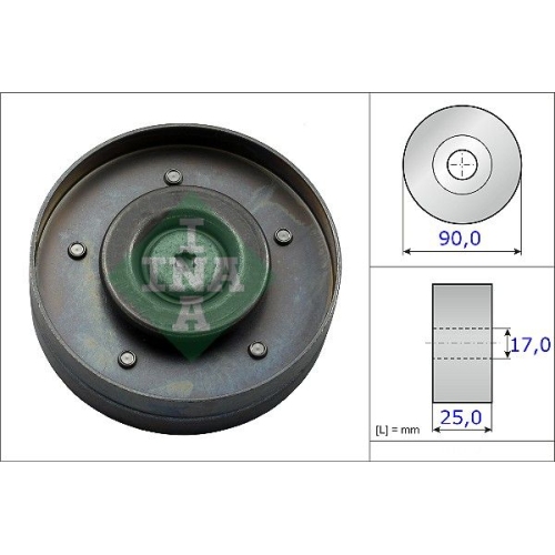 Schaeffler INA Umlenk-/Führungsrolle, Keilrippenriemen