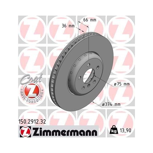 ZIMMERMANN Bremsscheibe FORMULA F