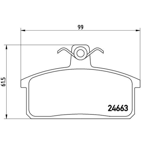 BREMBO Bremsbelagsatz, Scheibenbremse PRIME LINE