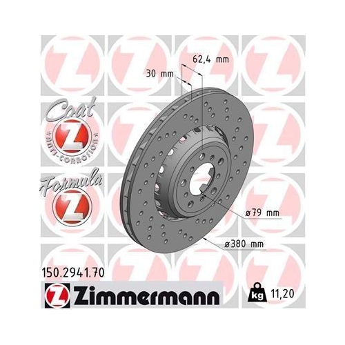 ZIMMERMANN Bremsscheibe FORMULA Z