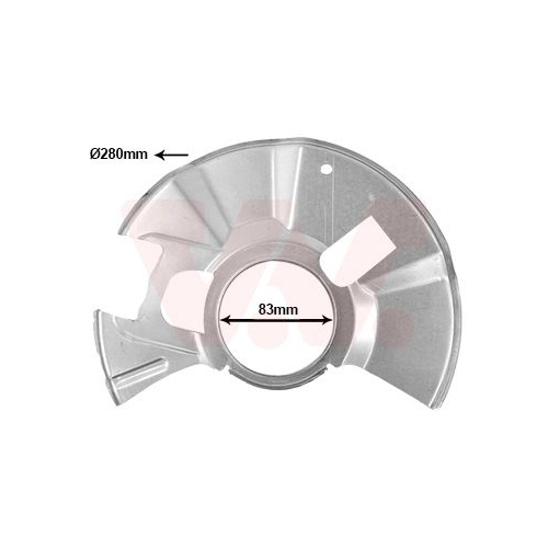 VAN WEZEL Spritzblech, Bremsscheibe