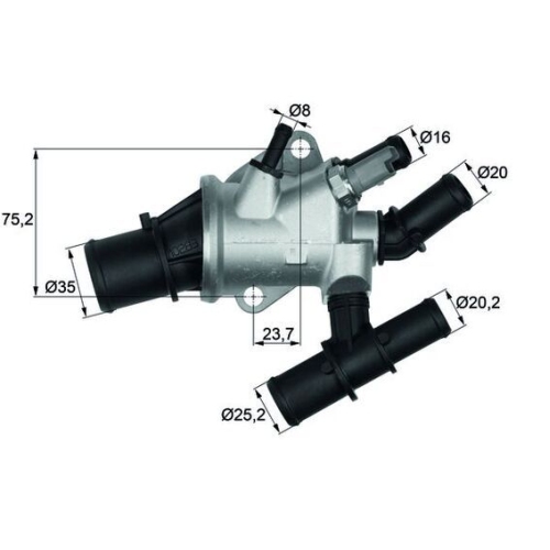 MAHLE Thermostat, Kühlmittel BEHR