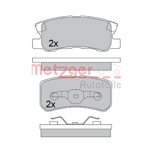 METZGER Bremsbelagsatz, Scheibenbremse