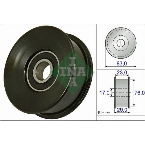 Schaeffler INA Umlenk-/F&uuml;hrungsrolle, Keilrippenriemen