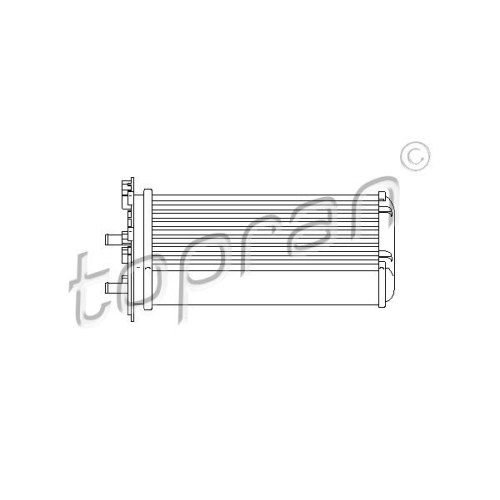TOPRAN Wärmetauscher, Innenraumheizung