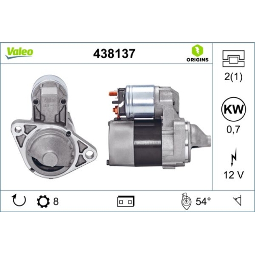 VALEO Starter VALEO ORIGINS NEW OE TECHNOLOGIE