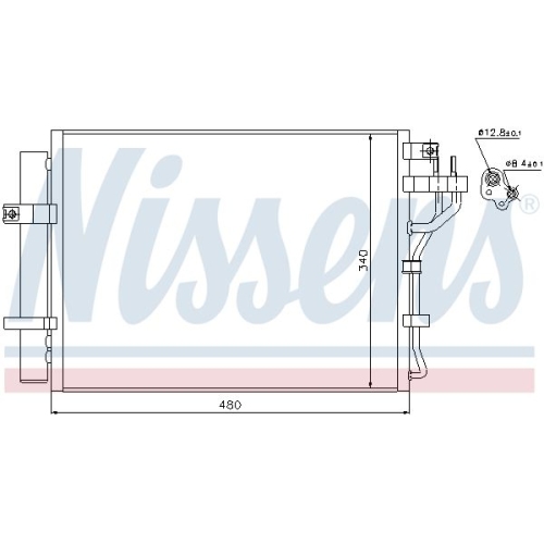 NISSENS Kondensator, Klimaanlage ** FIRST FIT **