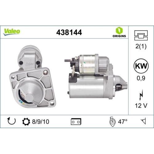 VALEO Starter VALEO ORIGINS NEW OE TECHNOLOGIE