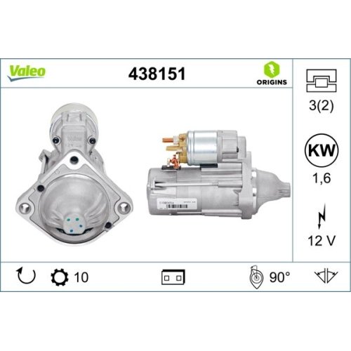 VALEO Starter VALEO ORIGINS NEW OE TECHNOLOGIE