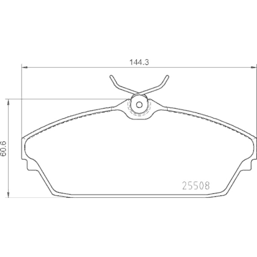 BREMBO Bremsbelagsatz, Scheibenbremse PRIME LINE