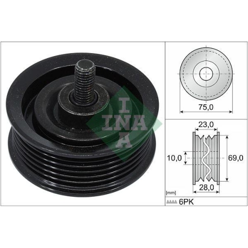 Schaeffler INA Umlenk-/Führungsrolle, Keilrippenriemen