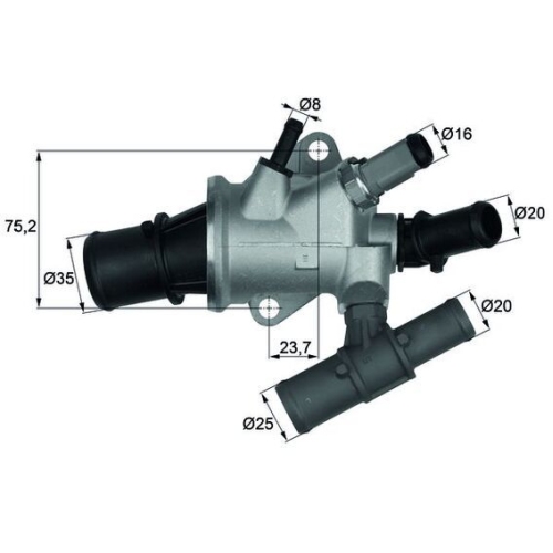 MAHLE Thermostat, Kühlmittel BEHR