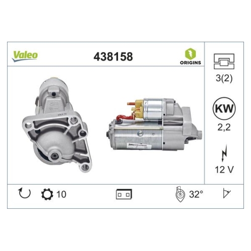 VALEO Starter VALEO ORIGINS NEW OE TECHNOLOGIE