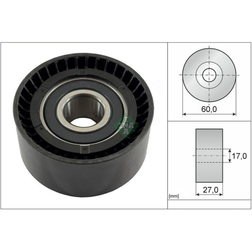 Schaeffler INA Umlenk-/F&uuml;hrungsrolle, Zahnriemen
