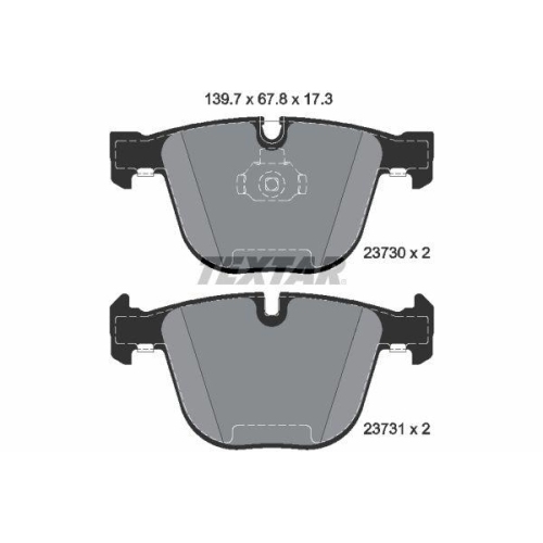 TEXTAR Bremsbelagsatz, Scheibenbremse Q+
