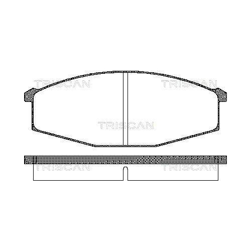 TRISCAN Bremsbelagsatz, Scheibenbremse
