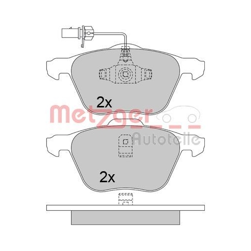 METZGER Bremsbelagsatz, Scheibenbremse