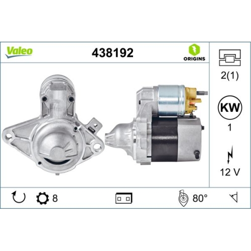 VALEO Starter VALEO ORIGINS NEW OE TECHNOLOGIE