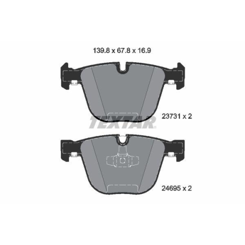 TEXTAR Bremsbelagsatz, Scheibenbremse Q+