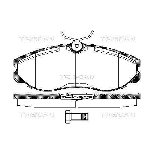 TRISCAN Bremsbelagsatz, Scheibenbremse