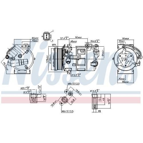 NISSENS Kompressor, Klimaanlage ** FIRST FIT **