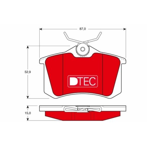 TRW Bremsbelagsatz, Scheibenbremse DTEC COTEC