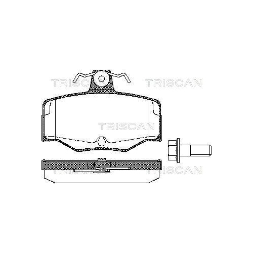 TRISCAN Bremsbelagsatz, Scheibenbremse
