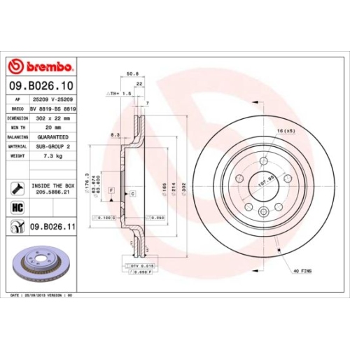 BREMBO Bremsscheibe PRIME LINE - UV Coated