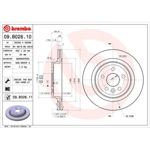 BREMBO Bremsscheibe PRIME LINE - UV Coated