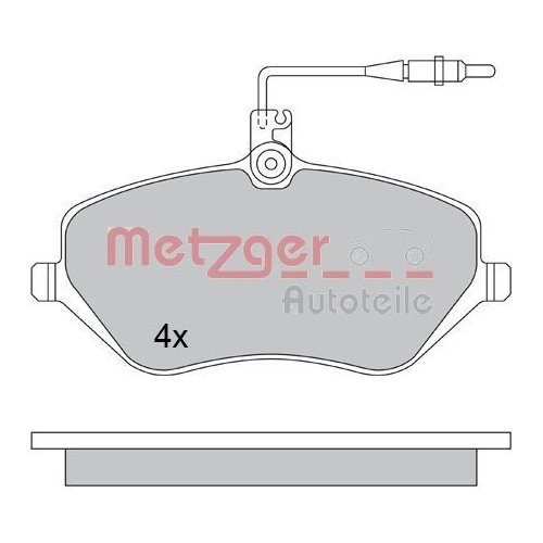 METZGER Bremsbelagsatz, Scheibenbremse