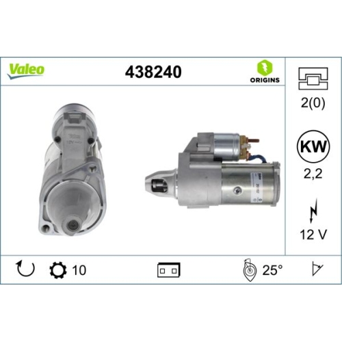 VALEO Starter VALEO ORIGINS NEW OE TECHNOLOGIE