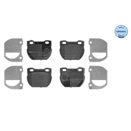 MEYLE Bremsbelagsatz, Scheibenbremse MEYLE-ORIGINAL: True to OE.