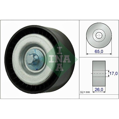 Schaeffler INA Umlenk-/F&uuml;hrungsrolle, Keilrippenriemen