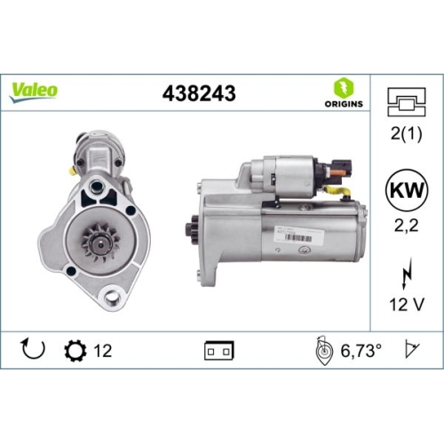 VALEO Starter VALEO ORIGINS NEW OE TECHNOLOGIE