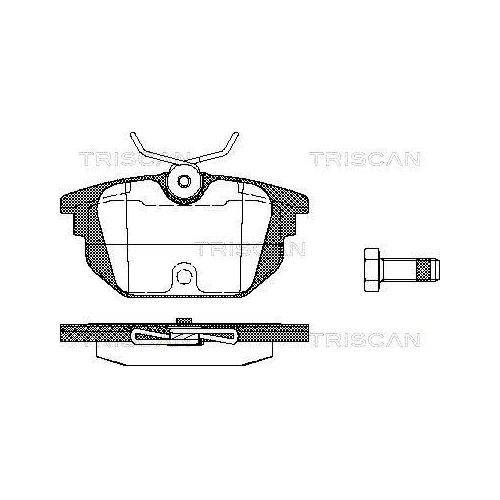 TRISCAN Bremsbelagsatz, Scheibenbremse