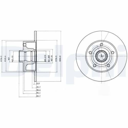 DELPHI Bremsscheibe